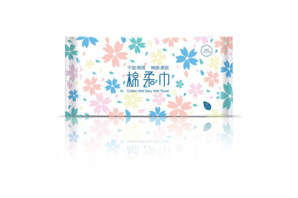 JX-85A全自動棉柔巾（濕巾）預(yù)制袋包裝機樣品